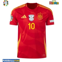 Spanien Dani Olmo #10 Heimtrikot EM 2024 Kurzarm